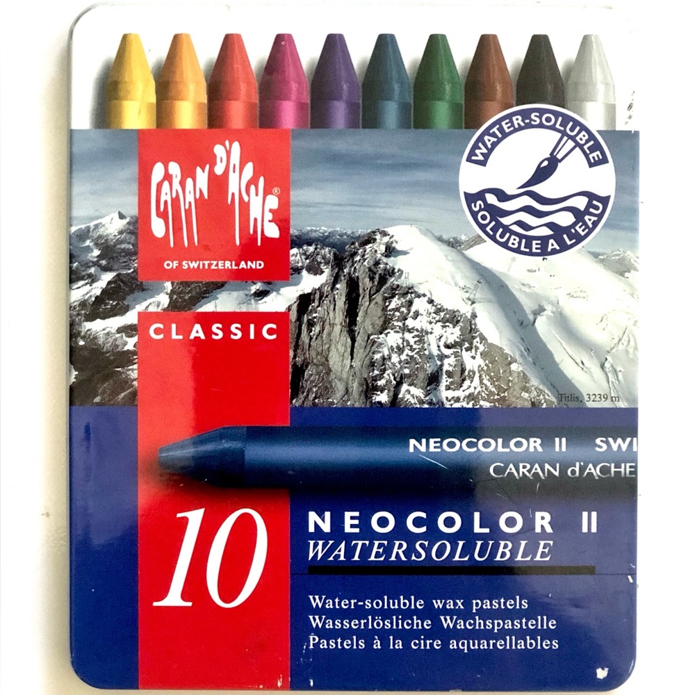 Caran d’Ache Neocolor II Water-Soluble Wax Pastels - Set of 10